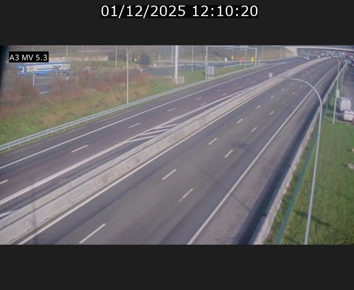 Webcam à l'Aire de Berchem au Luxembourg sur l'A3. Vue orientée vers la France