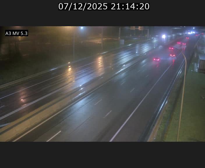 Webcam à l'Aire de Berchem au Luxembourg sur l'A3. Vue orientée vers la France