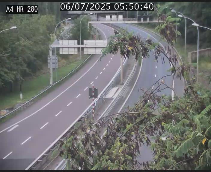 Webcam traffic A4 Luxembourg - BK 0.2 - P+R Bouillon (direction Luxembourg)