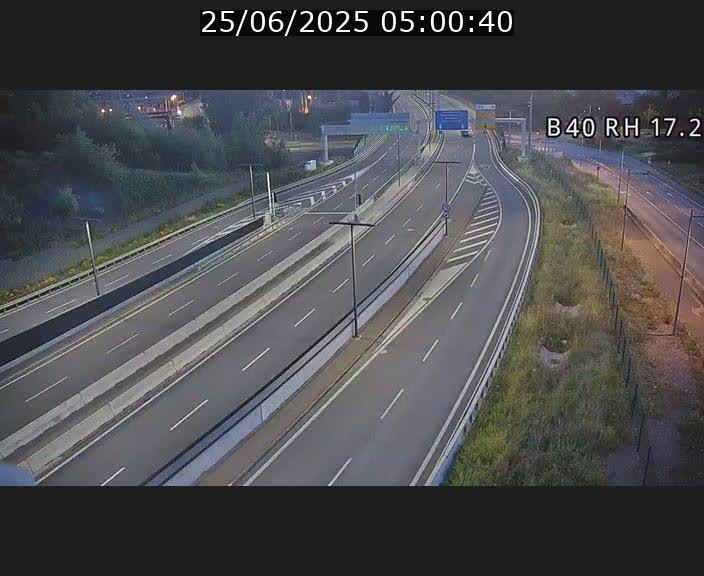 Webcam sur le contournement d'Esch Belval à hauteur de la sortie Université de Luxembourg. Vue orientée vers Luxembourg