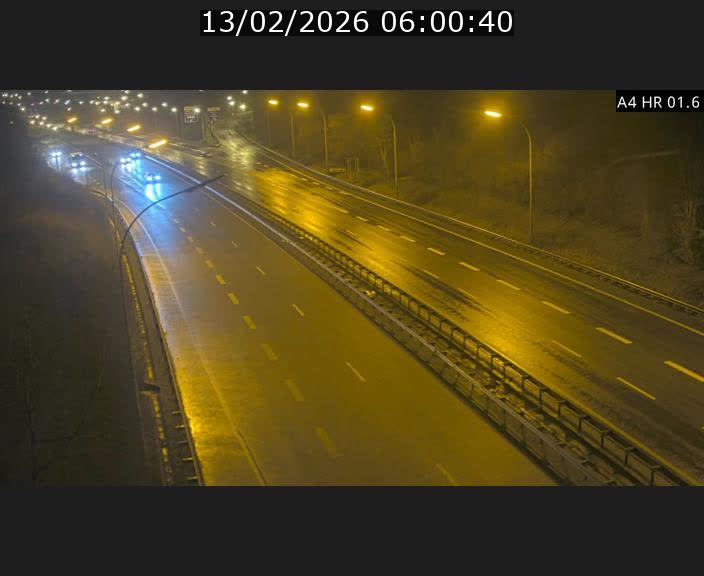 Info Trafic Luxembourg A4 - BK 1.6 - Croix de Cessange (direction Esch)