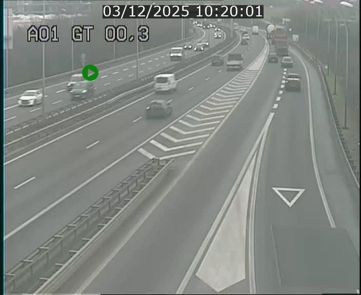 Traffic live webcam Luxembourg Croix de Gasperich - A1 direction Kirchberg - BK 0.3