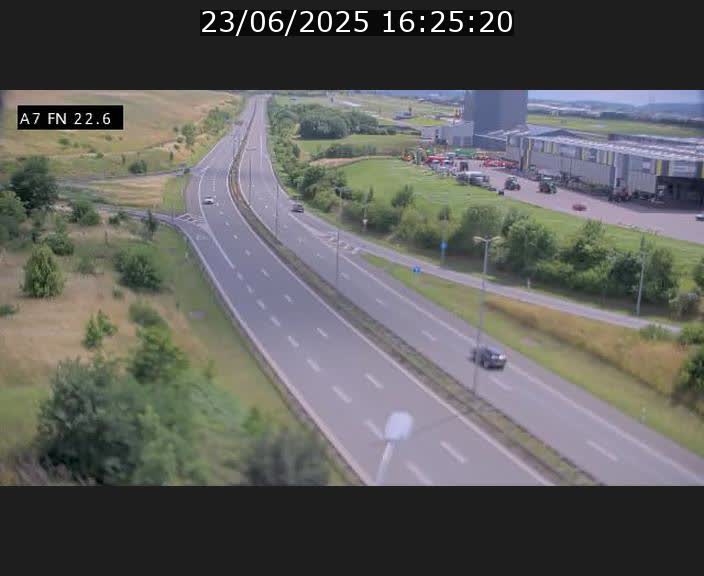 Caméra trafic Luxembourg - A7, Colmar-berg direction Mersch