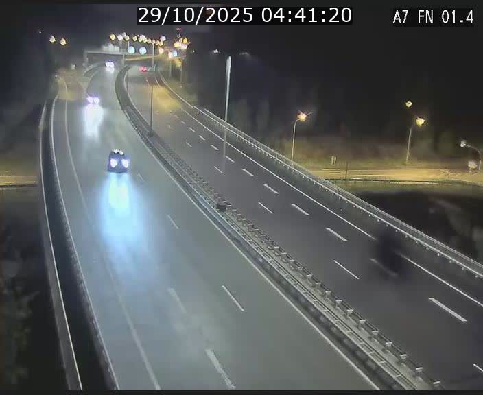 Caméra autoroute Luxembourg A7 - Tunnel Stafelter - direction Echangeur Grünewald
