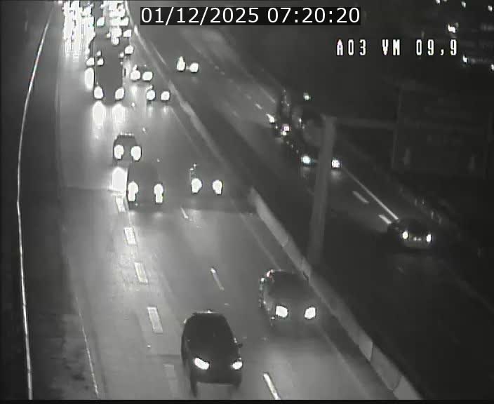 Webcam Autoroute à la Croix de Bettembourg - A3 - BK 9.9 - direction France