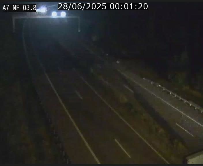 Webcam autoroute A7 au Luxembourg à la sortie du Tunnel Stafelter vers le Nord