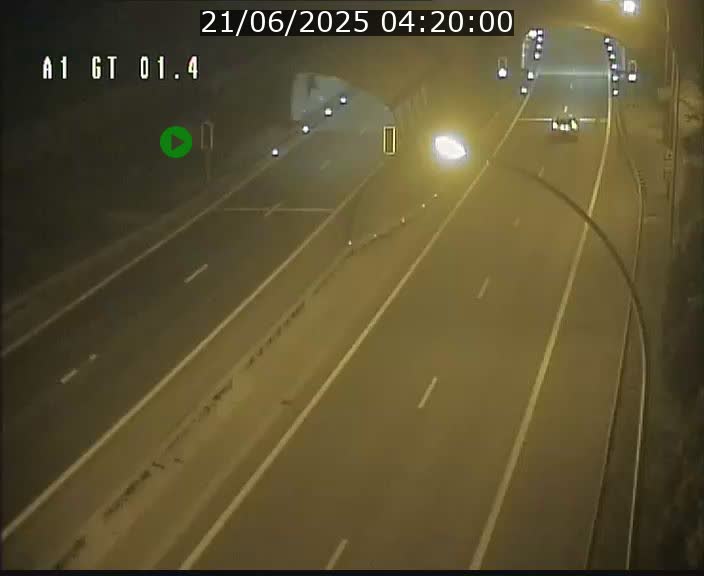 Traffic live webcam Luxembourg Hesperange - A1 direction Kirchberg - BK 1.4