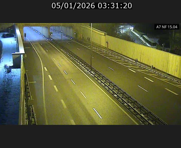 Caméra trafic Luxembourg - A7, Tunnel Mersch, entrée sud, direction Ettelbruck