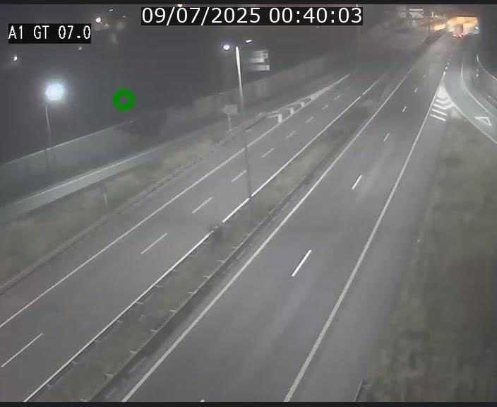 Traffic live webcam Luxembourg Cents - A1 direction Kirchberg - BK 7