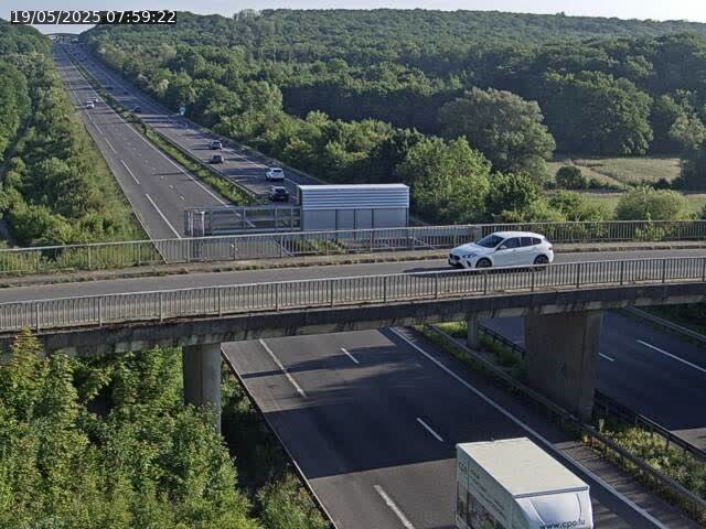Caméra autoroute France - A31, Zoufftgen direction Luxembourg-ville, à la frontière entre la France et le Luxembourg
