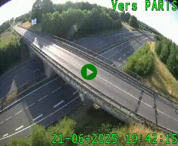 Clone of Caméra routière sur l'autoroute A20 au nord de Limoges, à la jonction avec la N520. Vue orientée vers Paris