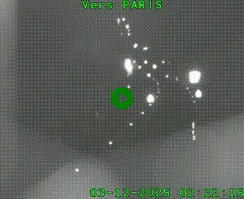 Caméra routière sur l'autoroute A20 à Bessines-sur-Gartempe. Vue orientée vers Paris