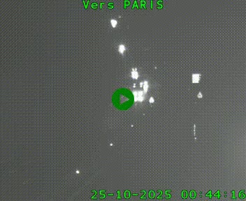 Caméra routière sur l'autoroute A20 à Bessines-sur-Gartempe. Vue orientée vers Paris