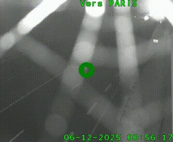 Caméra routière sur l'autoroute A20 à Saint-Hilaire-Bonneval, au sud de Limoges. Vue orientée vers Paris