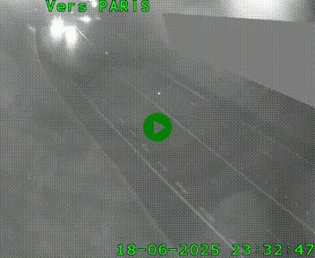 Caméra routière sur l'autoroute A20 à Saint-Pardoux-l'Ortigier, à la jonction avec l'A89. Vue orientée vers Paris