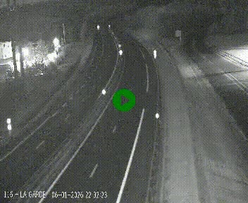 Caméra autoroute A75 à hauteur du col du rocher blanc en direction de Montpellier