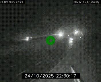 Webcam sur la N165 à hauteur de Savenay, au nord-ouest de Nantes en direction de la Bretagne