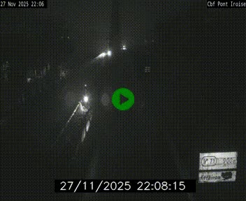 Webcam sur la N165 après le Pont de l'Iroise, à l'entrée de Brest
