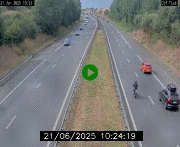 Webcam sur le périphérique de Rennes (N136) à hauteur de Tizé, à l'est de la ville