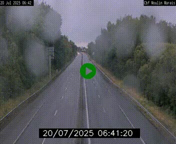Webcam sur le périphérique de Nantes (N844) entre la Porte de Saint-Luce et la Porte d'Anjou, à l'est de la ville