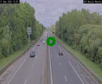 Webcam sur le périphérique de Nantes (N844) entre la Porte de Saint-Luce et la Porte d'Anjou, à l'est de la ville