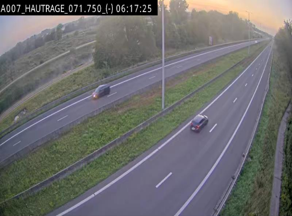Webcam autoroute Belgique - Hautrage - E19 - BK 71.7