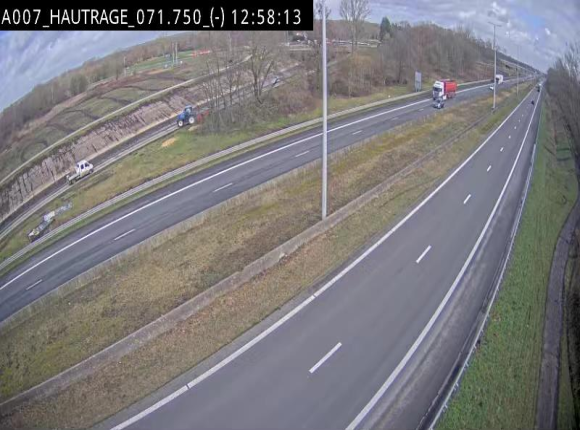 Webcam autoroute Belgique - Hautrage - E19 - BK 71.7