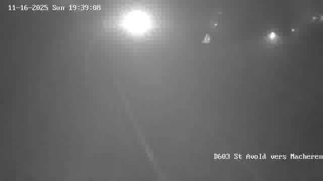 Webcam sur la D603 située à proximité de Saint-Avold. Vue orientée vers Macheren.