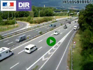 Webcam sur la Nationale 201 à hauteur de la sortie Chambéry-Nord, avant à la jonction entre l'A41 et l'A43, en direction de Lyon