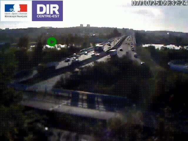 Webcam autoroute sur A450 à Pierre-Bénite en direction de Lyon et de l'autoroute A7