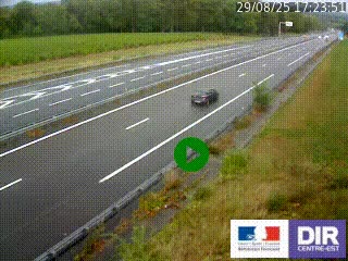 Webcam autoroute sur l'A77 à hauteur de Pouilly-sur-Loire en direction de Nevers