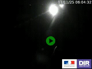Webcam routière sur la RN7 à hauteur de Toulon-sur-Allier, entre Moulins et Vichy