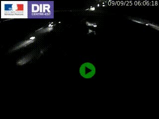Webcam traffic à Grenoble-sud sur l'autoroute A480. Vue orientée vers l'entrée et la sortie de Grenoble