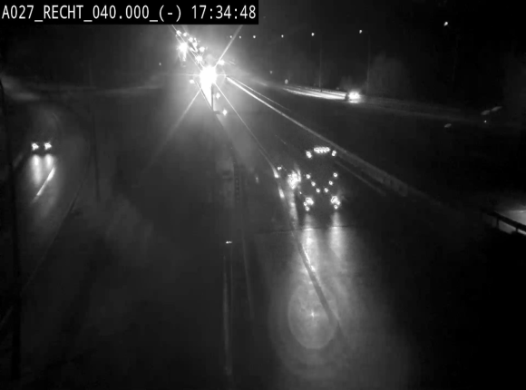 Webcam A27/E42 à hauteur de la sortie 13 Recht à proximité de Malmedy. Vue orientée vers Malmedy et Liège