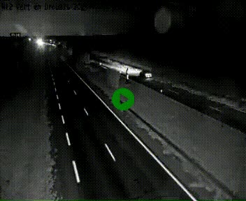 Webcam à hauteur de Vert-en-Drouais sur la N12, en périphérie de Dreux. Vue orientée vers Alençon