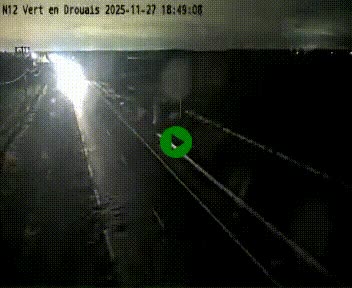 Webcam à hauteur de Vert-en-Drouais sur la N12, en périphérie de Dreux. Vue orientée vers Alençon