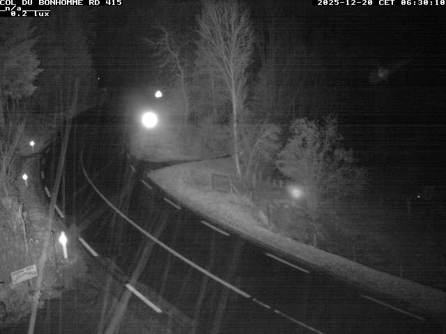 Caméra à proximité du col du Bonhomme sur la D415 à Plainfaing vers l'Alsace