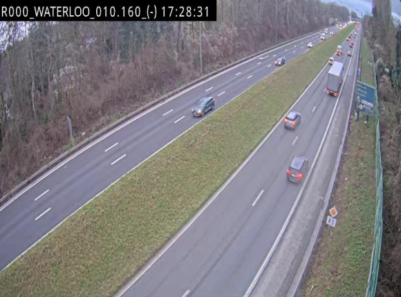 Webcam autoroute Belgique - Waterloo - R0 (ring de Bruxelles) - BK 12.3