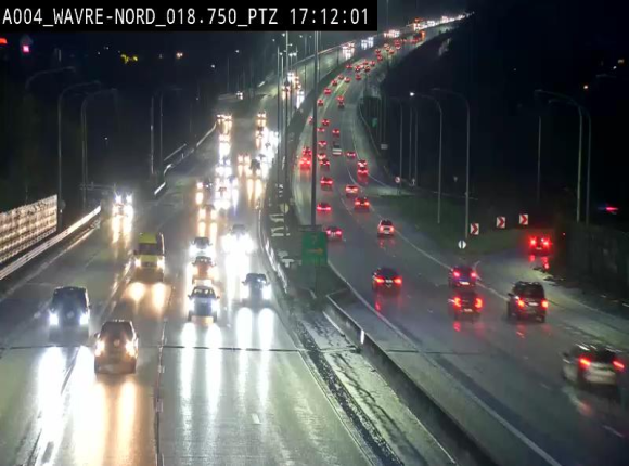 Webcam traffic E411(A4) - BK 18.7 - Bierges (Wavre Nord)