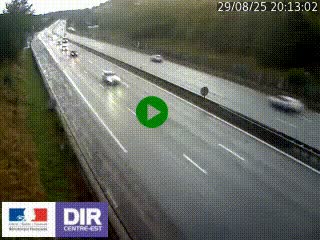 Webcam routière à Saint-Etienne-Terrenoire sur la RN88 avant la jonction entre l'A72 et le Boulevard Périphérique de Saint-Etienne