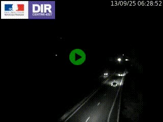 Caméra trafic à Meylan sur la Rocade-Sud de Grenoble en direction d'Aix-en-Provence