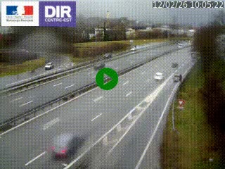 Caméra routière à hauteur de la sortie 15 Chambéry-centre au PK 4,103 en direction d'Albertville