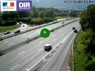 Caméra routière à hauteur de la sortie 15 Chambéry-centre au PK 4,103 en direction d'Albertville