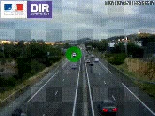 Caméra autoroute à Saint-Etienne (Les Littes) à hauteur du Ikea Saint-Etienne sur l'A72 en direction de Roanne
