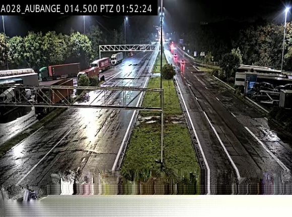 Webcam autoroute Belgique - Aubange - A28 direction Arlon - BK 14