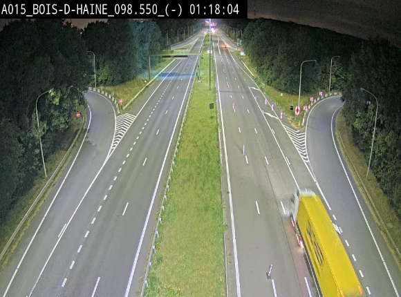 Webcam autoroute Belgique - Bois d'Haine - E42 - BK 98.6