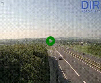Webcam au début de l'A84 sur le périphérique Ouest de Caen (N814) à hauteur de la sortie 9, Porte de Bretagne