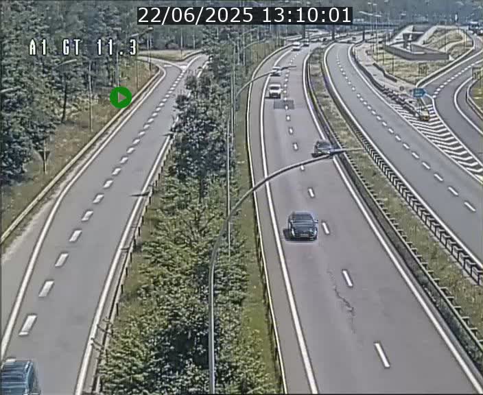 Traffic live webcam Luxembourg Senningerberg - A1 direction Allemagne - BK 11.3