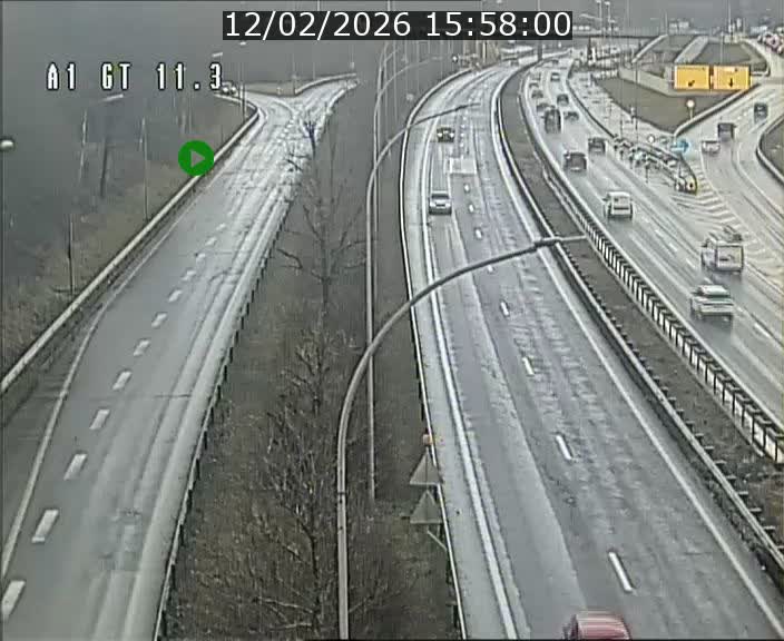 Traffic live webcam Luxembourg Senningerberg - A1 direction Allemagne - BK 11.3