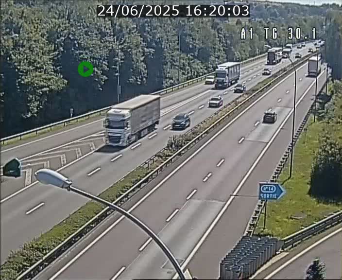 Traffic live webcam Luxembourg Grevenmacher - A1 direction Luxembourg - BK 30.1